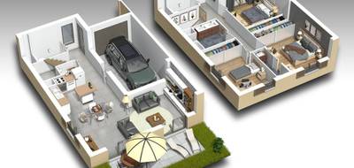 Terrain et maison à Morancé en Rhône (69) de 95 m² à vendre au prix de 357800€ - 2