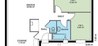 Terrain et maison à Méreau en Cher (18) de 109 m² à vendre au prix de 182491€ - 3