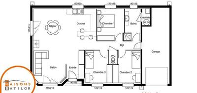 Terrain et maison à Audincourt en Doubs (25) de 91 m² à vendre au prix de 243850€ - 4