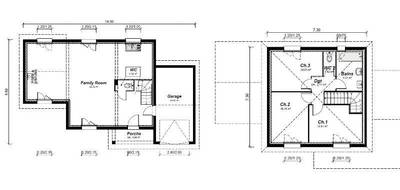 Terrain et maison à Saint-Didier-de-Formans en Ain (01) de 97 m² à vendre au prix de 325000€ - 2