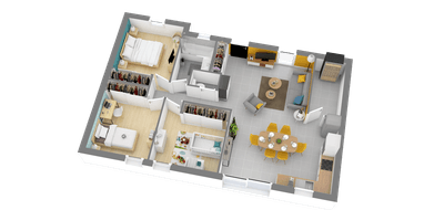 Terrain et maison à Saubusse en Landes (40) de 470 m² à vendre au prix de 203768€ - 3
