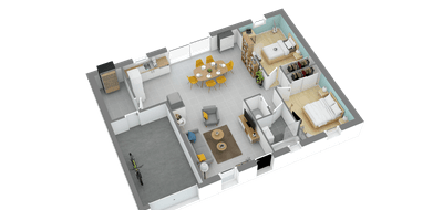 Terrain et maison à Hinx en Landes (40) de 484 m² à vendre au prix de 184377€ - 3