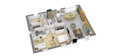 Terrain et maison à Castets en Landes (40) de 703 m² à vendre au prix de 213561€ - 3
