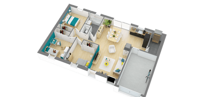 Terrain et maison à Mimizan en Landes (40) de 618 m² à vendre au prix de 286455€ - 3