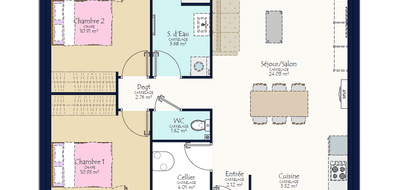 Terrain et maison à Trélazé en Maine-et-Loire (49) de 420 m² à vendre au prix de 276449€ - 3