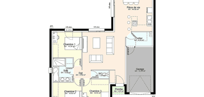 Terrain et maison à Saint-Georges-lès-Baillargeaux en Vienne (86) de 504 m² à vendre au prix de 209442€ - 3