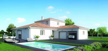 Terrain et maison à Dompierre-sur-Veyle en Ain (01) de 650 m² à vendre au prix de 319600€