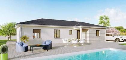 Terrain et maison à Polliat en Ain (01) de 694 m² à vendre au prix de 244400€