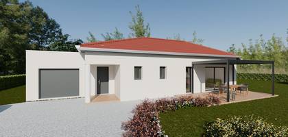 Terrain et maison à Granges-les-Beaumont en Drôme (26) de 601 m² à vendre au prix de 298900€