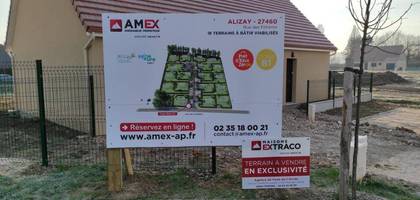 Terrain à Alizay en Eure (27) de 669 m² à vendre au prix de 61000€