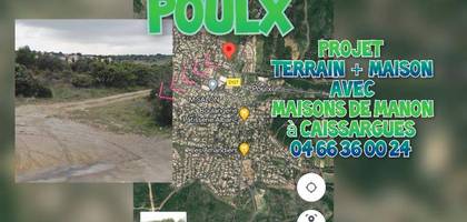 Terrain à Poulx en Gard (30) de 560 m² à vendre au prix de 185000€