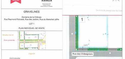 Terrain à Gravelines en Nord (59) de 438 m² à vendre au prix de 89000€