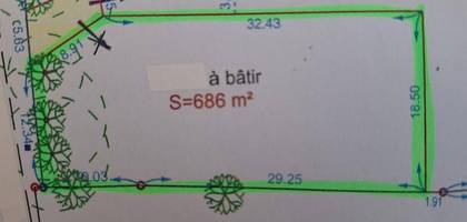 Terrain à La Turballe en Loire-Atlantique (44) de 686 m² à vendre au prix de 157700€