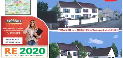 Terrain et maison à Coupvray en Seine-et-Marne (77) de 212 m² à vendre au prix de 450100€