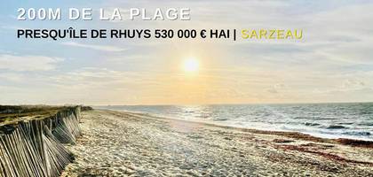 Terrain à Sarzeau en Morbihan (56) de 1200 m² à vendre au prix de 530000€