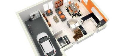 Terrain et maison à Rignieux-le-Franc en Ain (01) de 400 m² à vendre au prix de 341900€ - 3