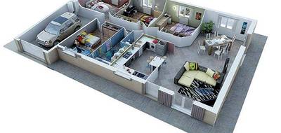 Terrain et maison à Chonas-l'Amballan en Isère (38) de 938 m² à vendre au prix de 338000€ - 2
