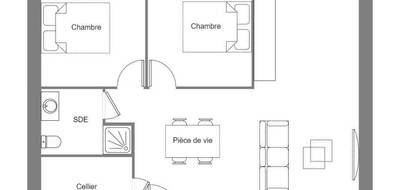 Terrain et maison à Plaudren en Morbihan (56) de 70 m² à vendre au prix de 215400€ - 4