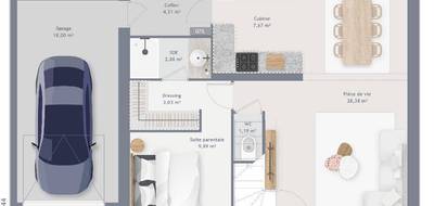 Terrain et maison à Montcourt-Fromonville en Seine-et-Marne (77) de 85 m² à vendre au prix de 281000€ - 4