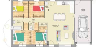 Terrain et maison à Vironvay en Eure (27) de 92 m² à vendre au prix de 203000€ - 4