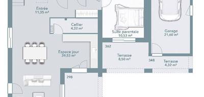 Terrain et maison à Quissac en Gard (30) de 110 m² à vendre au prix de 422000€ - 4