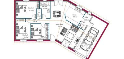 Terrain et maison à Marsac-sur-l'Isle en Dordogne (24) de 69 m² à vendre au prix de 239636€ - 4