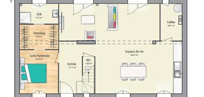 Terrain et maison à Bruyères-le-Châtel en Essonne (91) de 105 m² à vendre au prix de 331000€ - 4