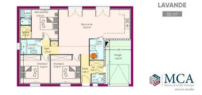 Terrain et maison à Saint-Symphorien en Gironde (33) de 85 m² à vendre au prix de 218600€ - 3