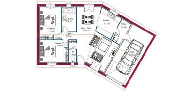 Terrain et maison à Saint-Laurent-du-Plan en Gironde (33) de 69 m² à vendre au prix de 208400€ - 4