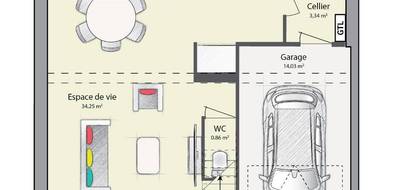 Terrain et maison à Nemours en Seine-et-Marne (77) de 89 m² à vendre au prix de 255070€ - 4