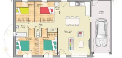 Terrain et maison à Rebets en Seine-Maritime (76) de 92 m² à vendre au prix de 182400€ - 4