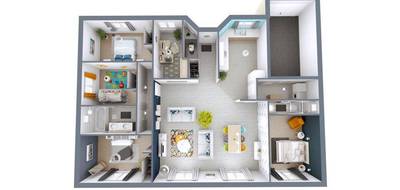 Terrain et maison à Saint-Pierre-de-Mons en Gironde (33) de 84 m² à vendre au prix de 234322€ - 3