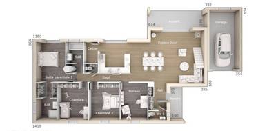 Terrain et maison à Mas-de-Londres en Hérault (34) de 130 m² à vendre au prix de 436300€ - 2