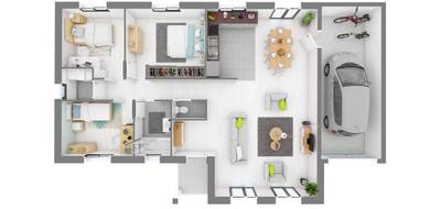 Terrain et maison à Chargey-lès-Gray en Haute-Saône (70) de 109 m² à vendre au prix de 208930€ - 4