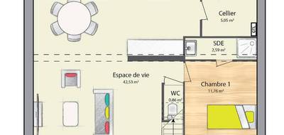 Terrain et maison à Hénonville en Oise (60) de 124 m² à vendre au prix de 318000€ - 4