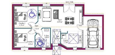 Terrain et maison à Colombiers en Charente-Maritime (17) de 90 m² à vendre au prix de 222500€ - 4