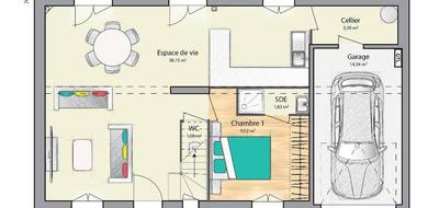 Terrain et maison à Pont-Sainte-Maxence en Oise (60) de 90 m² à vendre au prix de 291000€ - 4