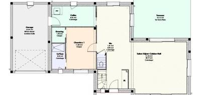 Terrain et maison à Mettray en Indre-et-Loire (37) de 123 m² à vendre au prix de 329900€ - 3