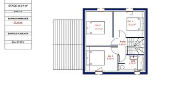 Terrain et maison à Arpajon en Essonne (91) de 72 m² à vendre au prix de 304500€ - 4