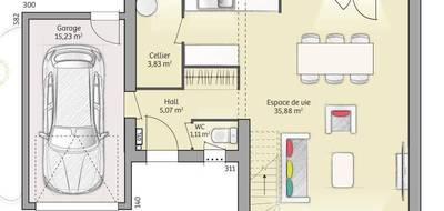 Terrain et maison à Villecresnes en Val-de-Marne (94) de 90 m² à vendre au prix de 333371€ - 4