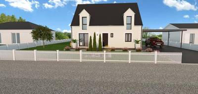 Terrain et maison à Ambillou en Indre-et-Loire (37) de 135 m² à vendre au prix de 298250€ - 1