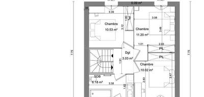 Terrain et maison à Saint-Paul-de-Varax en Ain (01) de 85 m² à vendre au prix de 255500€ - 4