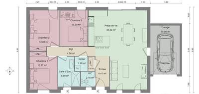 Terrain et maison à Neufchâtel-Hardelot en Pas-de-Calais (62) de 95 m² à vendre au prix de 272154€ - 4