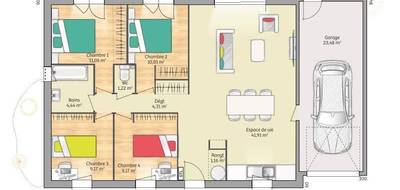 Terrain et maison à Pinterville en Eure (27) de 92 m² à vendre au prix de 206717€ - 4