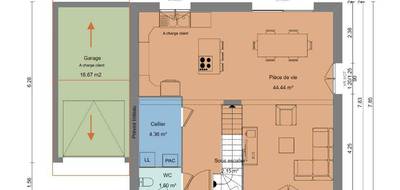 Terrain et maison à Cruseilles en Haute-Savoie (74) de 103 m² à vendre au prix de 439800€ - 4