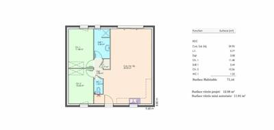 Terrain et maison à Chavagnes-en-Paillers en Vendée (85) de 80 m² à vendre au prix de 162521€ - 4