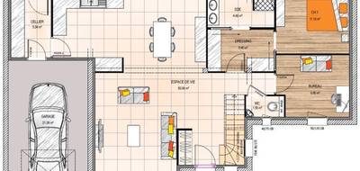 Terrain et maison à Trélazé en Maine-et-Loire (49) de 119 m² à vendre au prix de 399700€ - 4