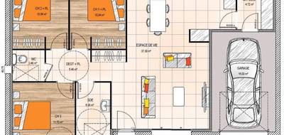 Terrain et maison à Les Bois d'Anjou en Maine-et-Loire (49) de 88 m² à vendre au prix de 209000€ - 4