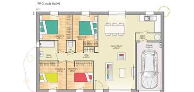 Terrain et maison à Beuzeville en Eure (27) de 93 m² à vendre au prix de 222130€ - 4