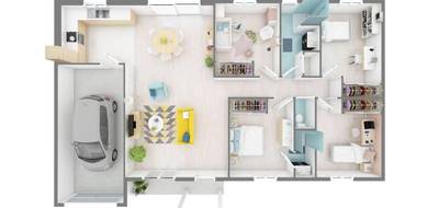 Terrain et maison à La Garnache en Vendée (85) de 80 m² à vendre au prix de 211964€ - 4